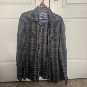 Black flannel with pattern